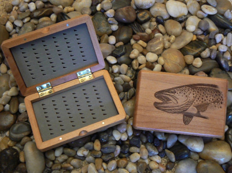 Engraved Fly Fishing Box Etsy