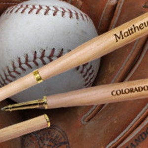 Personalized Baseball Bat Pen - Coach, favorite player gift