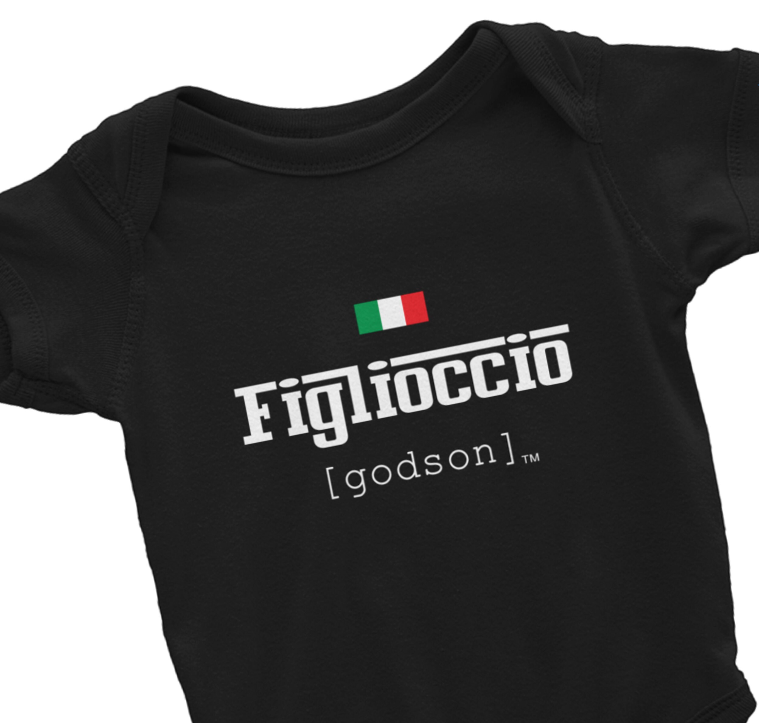 Baby Italian Godson Figlioccio Christening Pronunciation Tee Italy