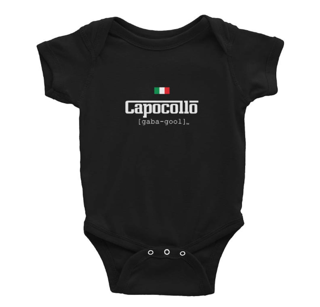 Baby Italian Capocollo Pronunciation Tee Italy Food Pride Etsy