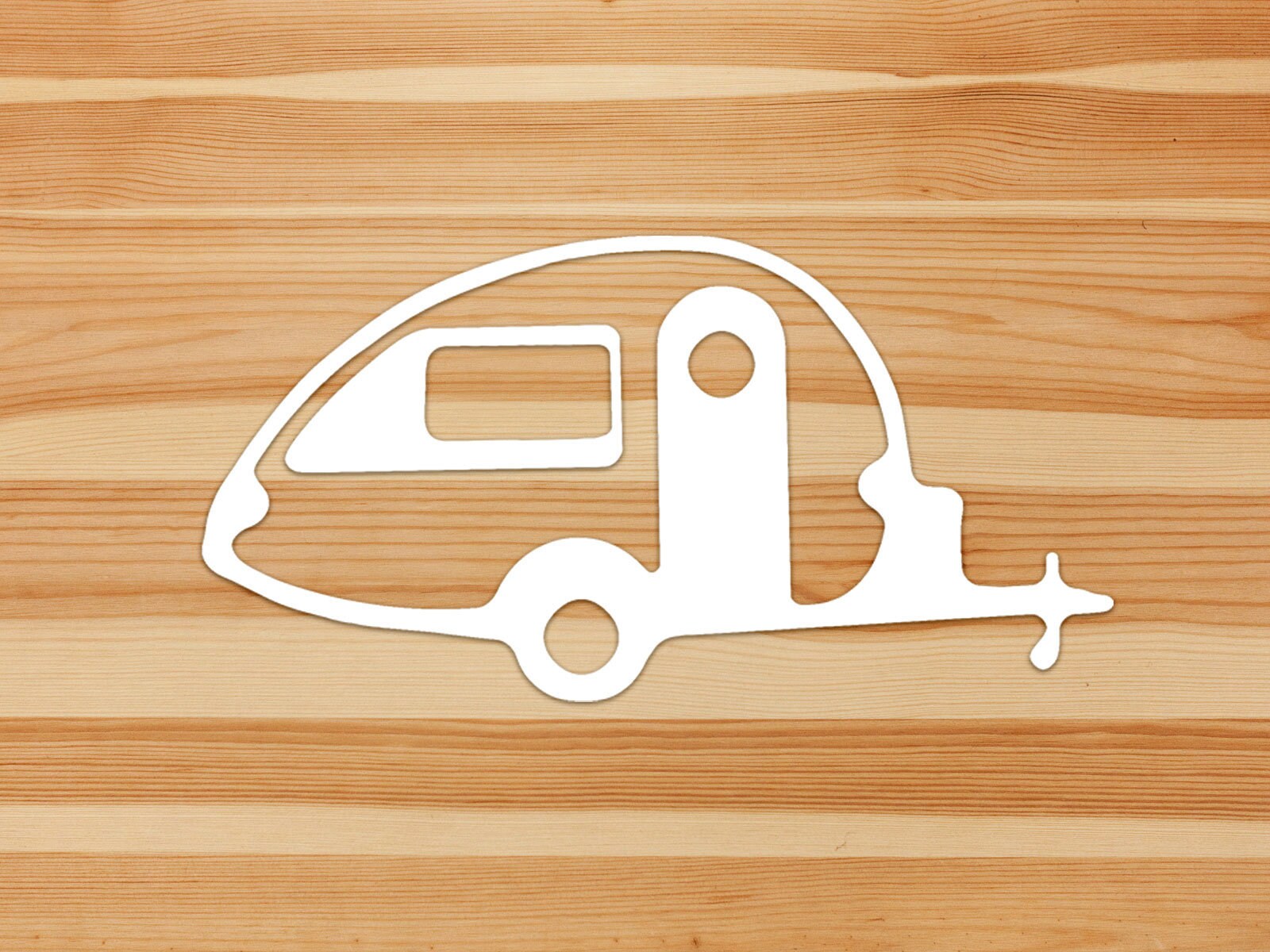 Teardrop Camper Trailer Car Window Decal. Travel Trailer. Teardrop