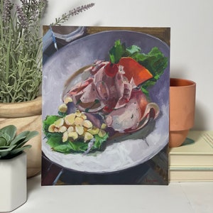 Arte peruano, arte peruano, arte del Perú, impresión artística &quot;Ceviche peruano&quot;, impresión de comida peruana, decoración de pared, pintura al óleo enmarcada de Perú, arte de pared
