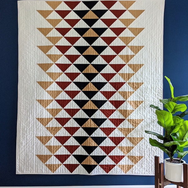 The Spectrum Quilt Pattern PDF Digital Download - Modern Quilting Design for Baby, Throw and Wall Hanging Sizes, Beginner Level Pattern