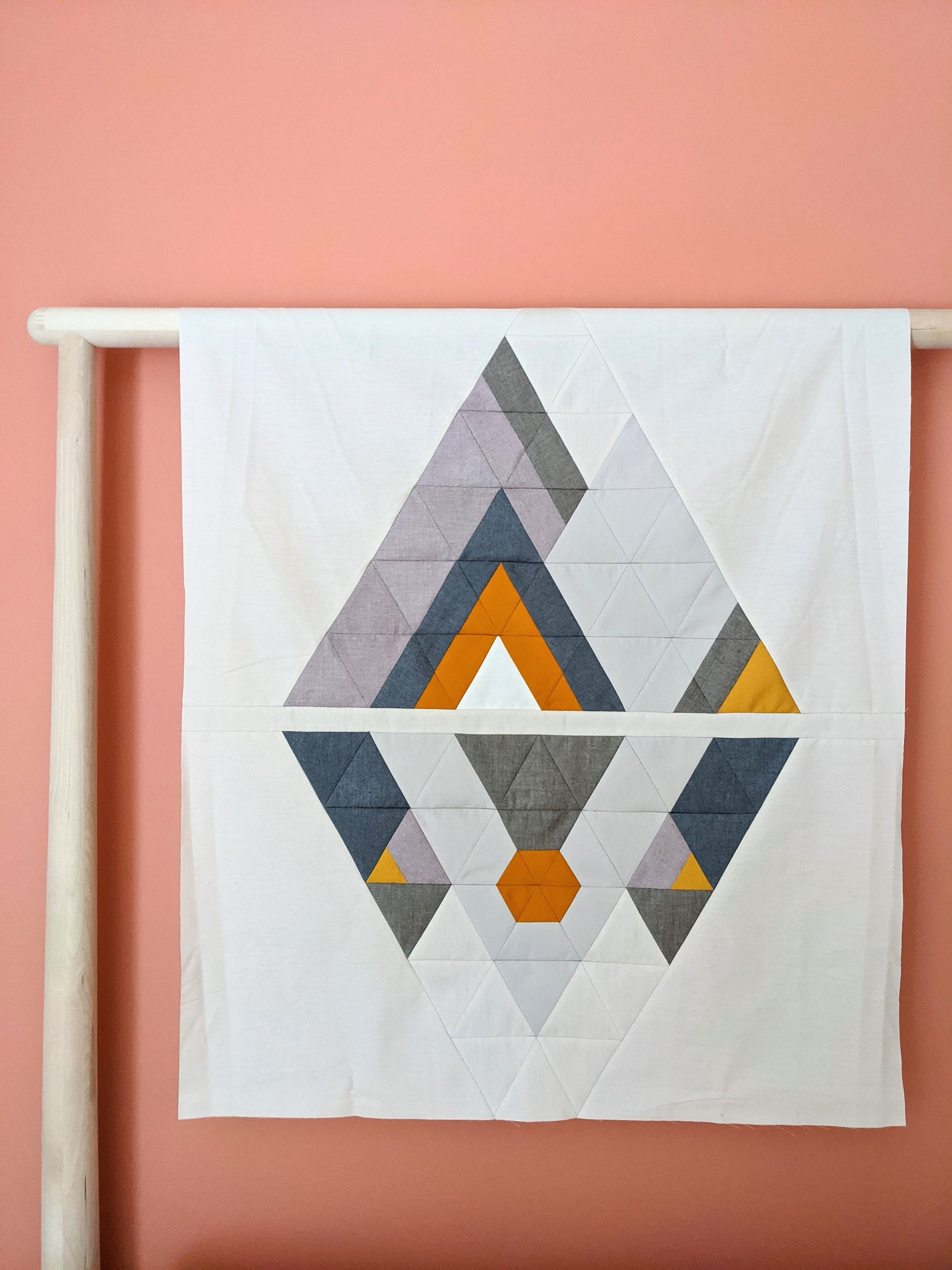 Asymmetrical Mountains Quilt Pattern PDF Digital Download Etsy