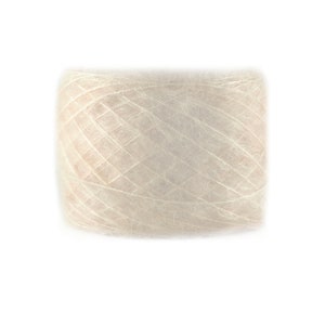 Suri Alpaca/Silk Hand-dyed  |  25 gram/230 yards |  Color: Cream