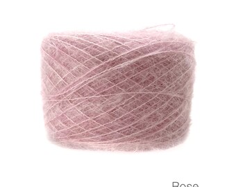 Suri Alpaca/Silk Hand-dyed  |  25 gram/230 yards |  Color: Rose