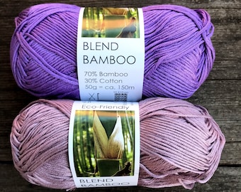 Blend Bamboo  |  Fingering/Sock Weight   |  19 colors  |  Hjertegarn