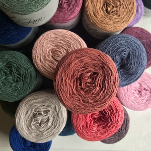 Merino Wool/Cotton in 47 colors Light Fingering Weight Holst Coast image 1