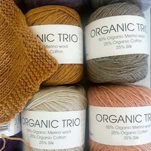 ORGANIC Trio in 23 colors  |  Fingering Weight   |  Hjerte Garn