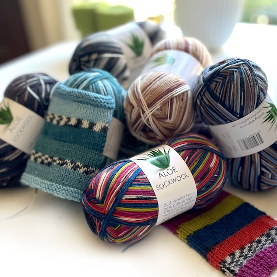 Hjertegarn Aloe Sockwool  |  Wool/ Aloe/Nylon  |  459 yards/100g  | 4 colors