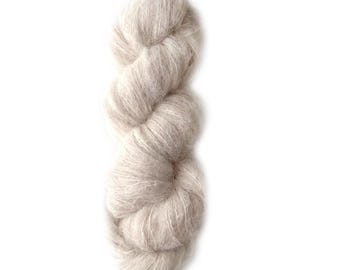 SPARKLE Hand-Dyed Baby Suri Alpaca / Silk  |  50 gram/328 yards |  Color: Angora