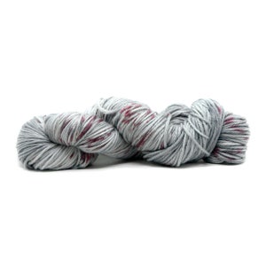 Hudson - 100% Merino Wool  |  DK/Light Worsted | SW | Hand-dyed  | Color:Silver with Mauve
