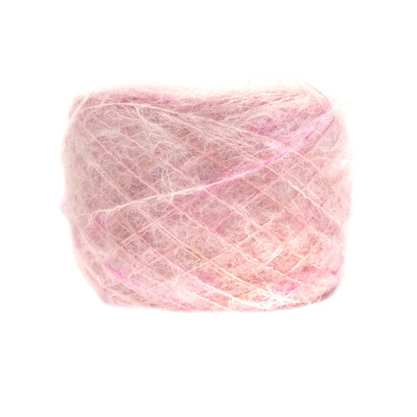 Suri Alpaca/Silk Hand-dyed  |  25 gram/230 yards |  Color: Whisper of Cherry Blossom