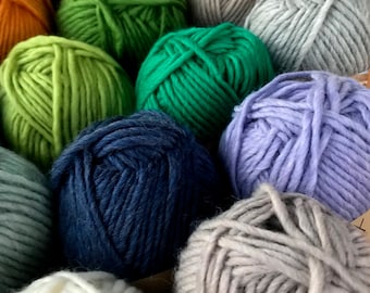 100% Natur Uld in 10 colors  |  Bulky Weight  | Non-Superwash   |  Hjertegarn