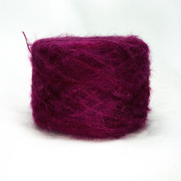 Suri Alpaca/Silk Hand-dyed  |  25 gram/230 yards |  Color: Viva Magenta