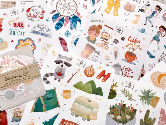 Download Reading Journal Sticker Study Bookish Library Bullet Etsy