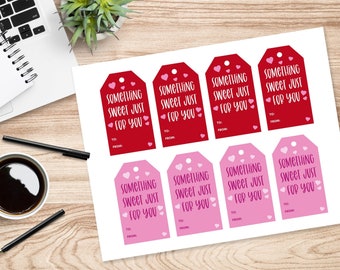 Valentine's Gift Tags - Treat Tags - Printable - PDF Files