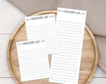 Printable Grocery List | Meal Planner PDF | Weekly Shopping List | Kitchen Organizer | Digital Download