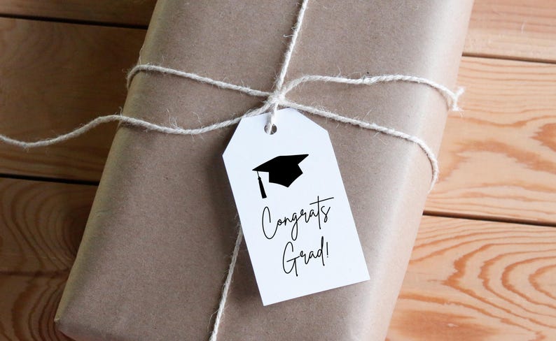 Printable Graduation Gift Tags | Congrats Grad (PDF) - Etsy