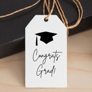 Printable Graduation Gift Tags | Congrats Grad Tags |  Instant Download | PDF | Digital Tags for Gifts & Treats