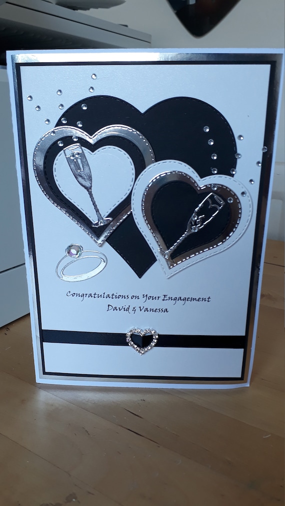 Engagement Card - Handmade and Personalised