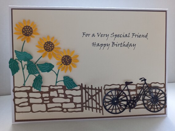 Special Friend/Birthday Card - Handmade and Personalised