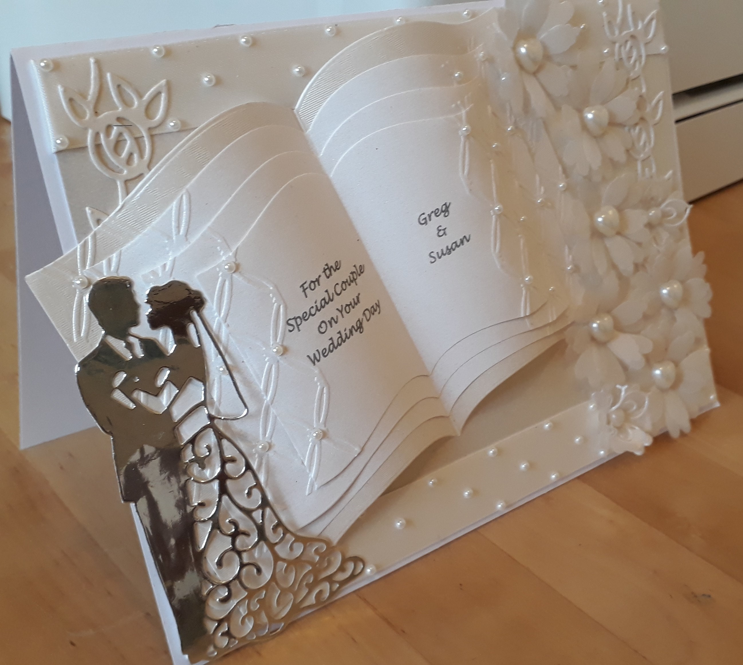 Wedding Card - Handmade and Personalised
