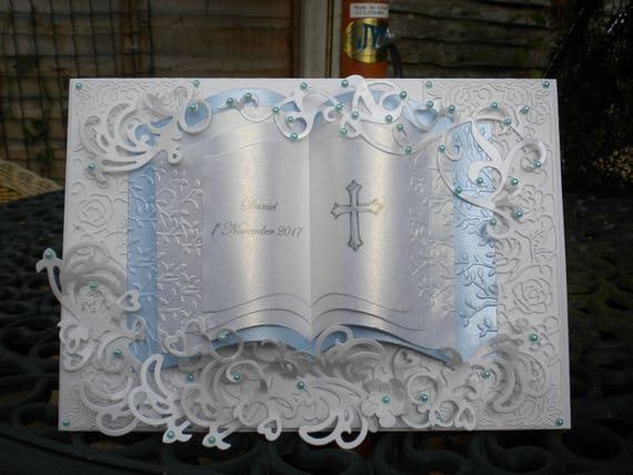 Christening Card/Handmade/Personalised