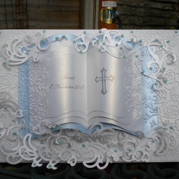 Christening Card/Handmade/Personalised