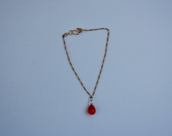 Carnelian Anklet