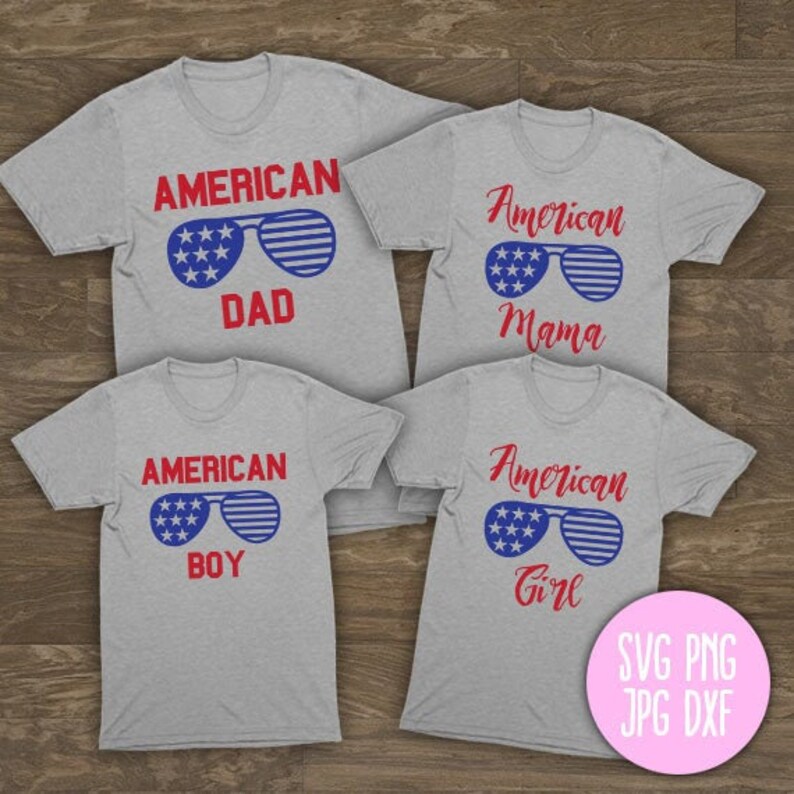 Download Clip Art Svg Dxf American Family Shirts 4th Of July Shirt Designs Cricut Svgs Files Fireworks Flag Digital Download American Mama Cut File Art Collectibles