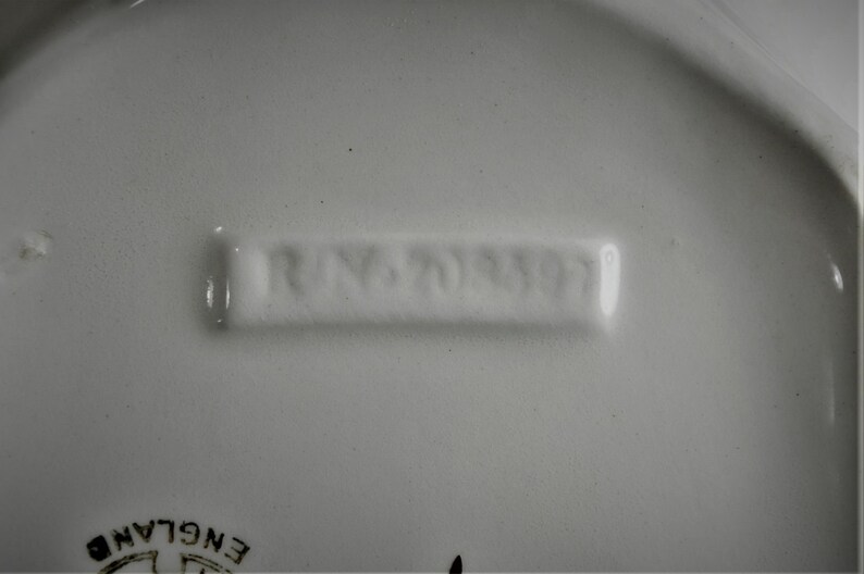 Picture of the possible run number and date or serial numbers on the bottom of the dish.