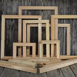 Kit de barras de alongamento de 8”x 10”x 5/8” com borda elevada, molduras de suporte para arte em tela