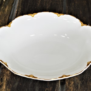 Vintage Vegetable Bowl, Johnson Brothers England, &#39;Chantilly Gold&#39; Pattern