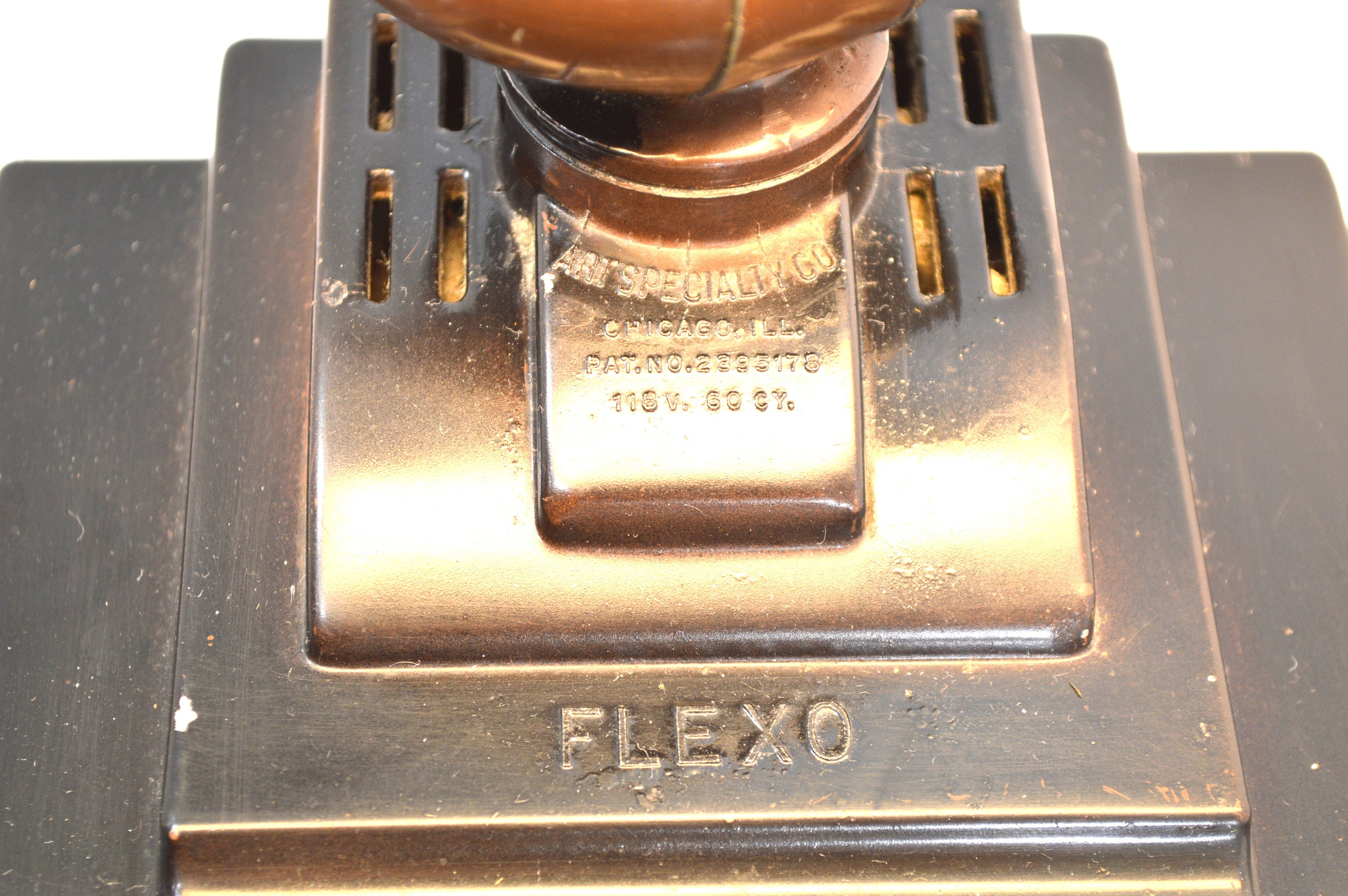 Antique Desk Lamp, Flexo Art Specialty Co, Industrial 1940s Antique Desk Lamp, Flexo Art Specialty Co, Industrial 1940s