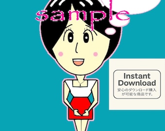 Manga Bobblehead Figure | Customizable Anime AI Template (Digital Download)