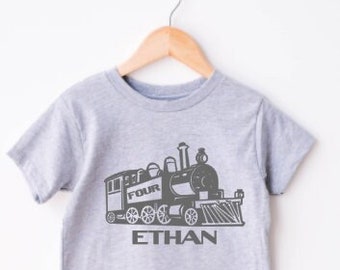 Train Birthday Shirt, Personalized Birthday Shirt, Birthday Train Shirt