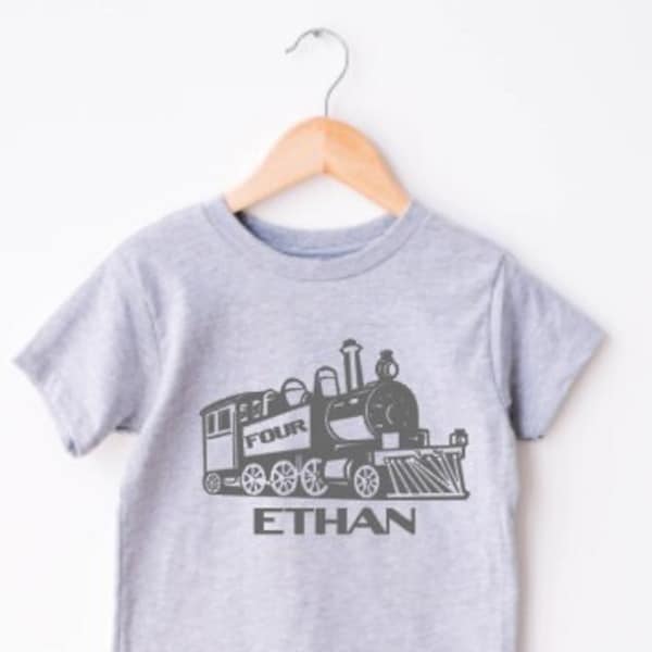 Train Birthday Shirt, Personalized Birthday Shirt, Birthday Train Shirt