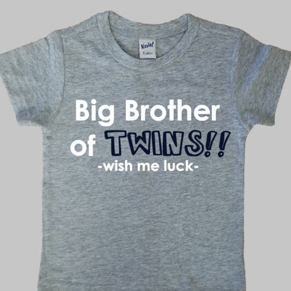 Big Brother/Sister of TWINS, Big Brother Shirt,  Big Sister of Shirt/Promoted to Big Brother