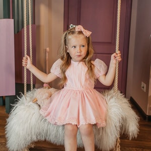 Cake smash outfit girl, boho flower girl, cake smash dress, baby girl dress special occasion, lace dress baby girl, baby flower girl dress