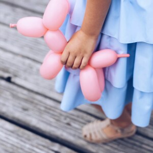 Toddler blue dress, sky blue dress for girls, birthday outfit girl 6, birthday dress 4 year old, girls tutu dress, birthday dress 7 image 3