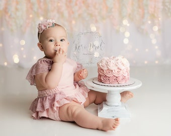 Cake smash outfit girl, smash cake outfit girl, white romper baby girl, boho romper baby girl, first birthday outfit girl, baby lace romper