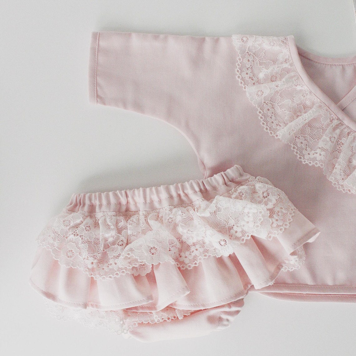 Peach Pink Newborn Girl Outfit Coming Home Outfit Newborn - Etsy