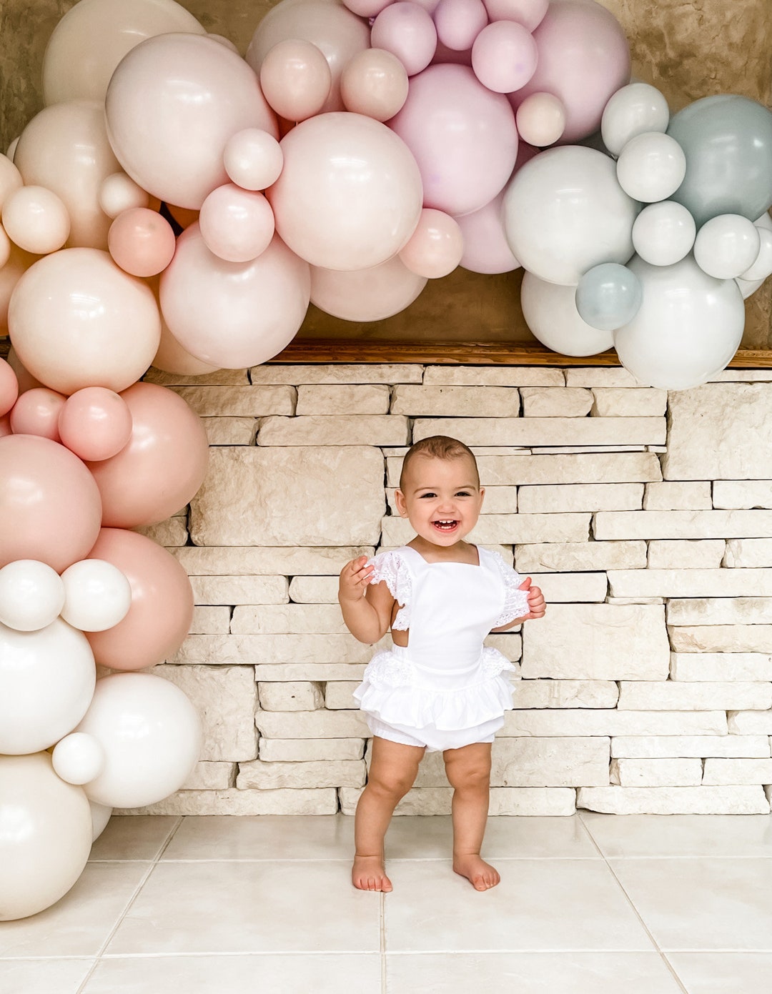 Smash Cake Outfit Girl, First Birthday Outfit Girl, Lace Romper Baby