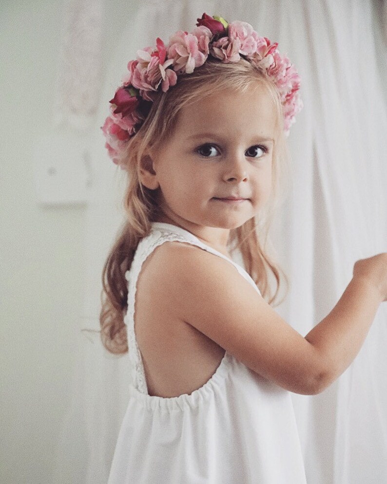 Kleinkind-Mädchen-Kleid FLOWER Taufe Kleid Boho | Etsy