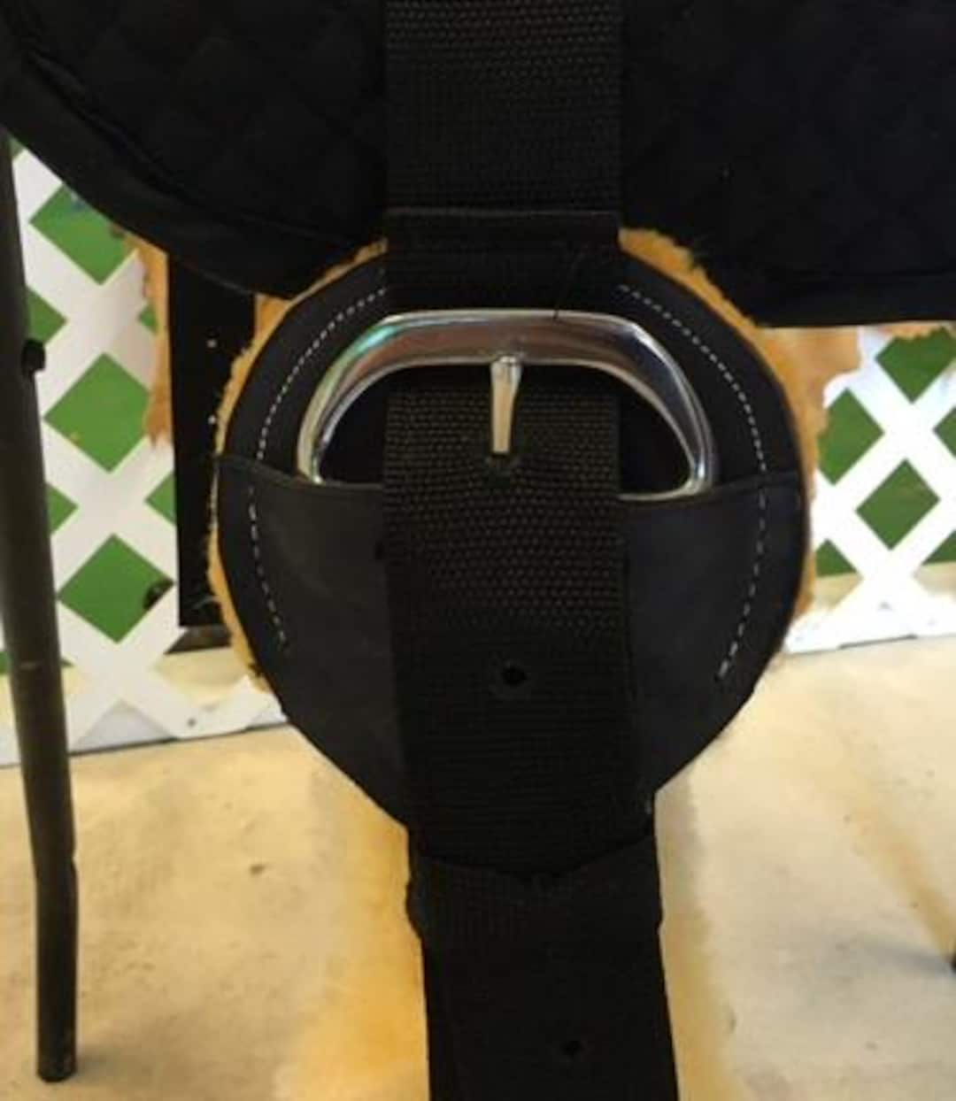 Cinch Buckle Protector - Leather & Real Sheepskin - Etsy