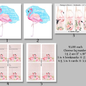Flamingo Mixed Media Digital Prints, Bookmarks & Cards, tamaños varían- Amor, Lewis Carroll, Alicia en el País de las Maravillas, Paloma, Flamenco Rosa