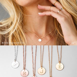Necklaces for Women, 14k Gold Necklaces for Women Initial, dainty Silver Necklaces for Women Personalized Necklaces for bridesmaids Necklace image 7