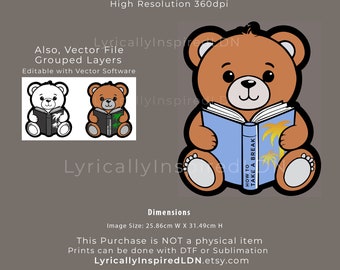 Teddy Break Digital Download Transparent PNG | Printable | T Shirts, Printable for Birthday, Trip, etc. JPG, 2024