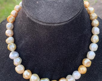 9-13mm Indonesia Saltwater Pearl Necklace South Sea Pearl 40cm BoZorX - 3
